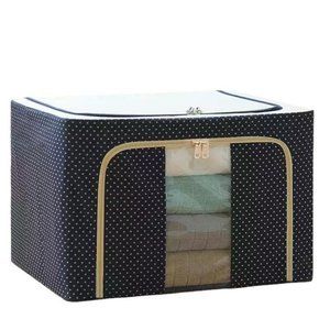 Oxford cloth Steel Frame Stackable Container Organizer quilt storage box